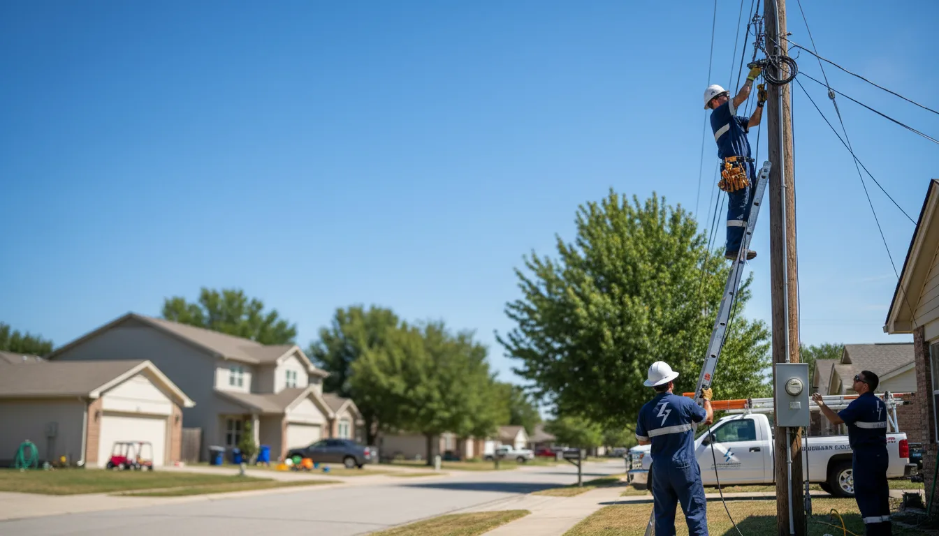 Residential electrician providing installation services in Mohall, ND